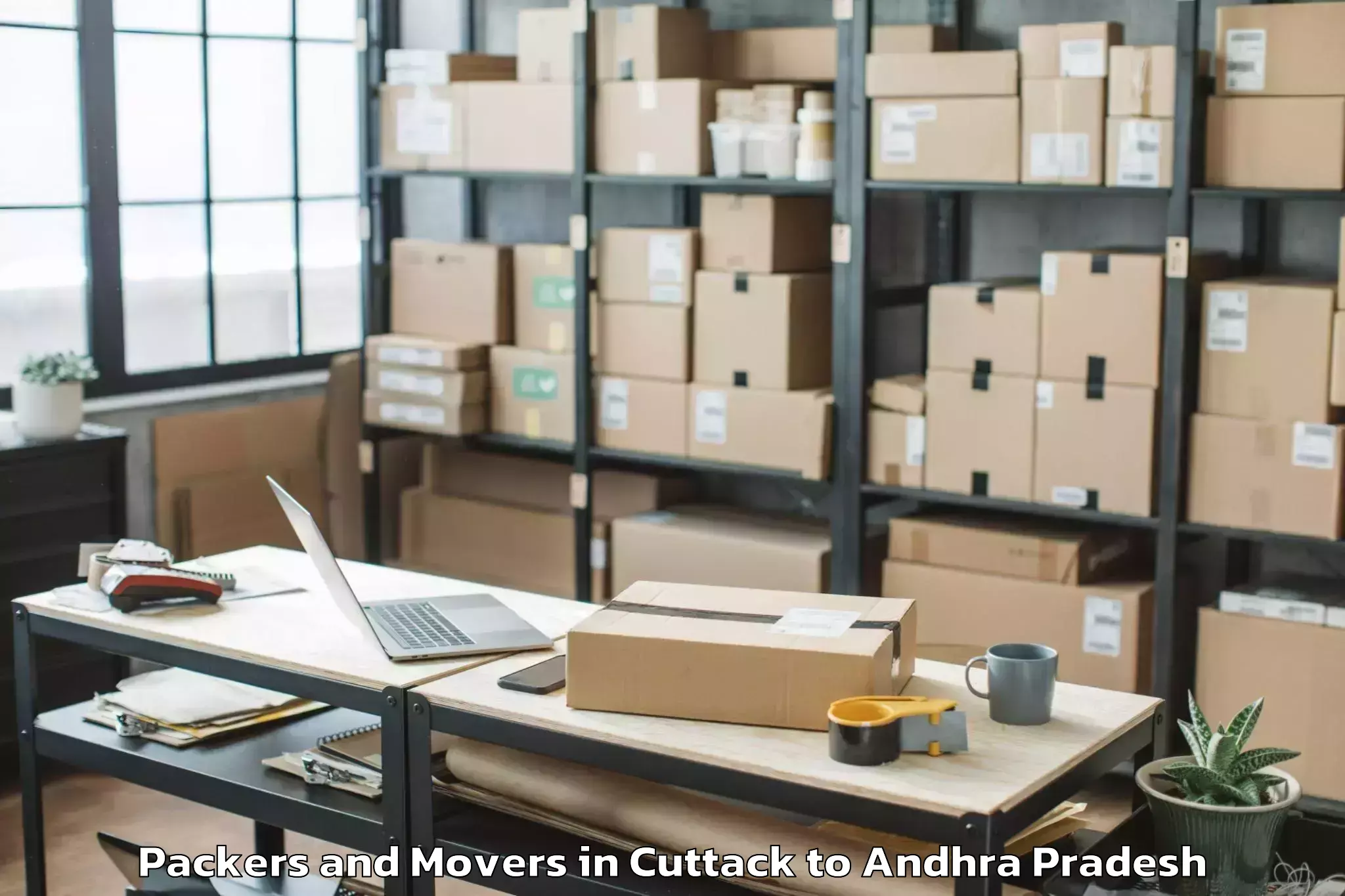 Trusted Cuttack to Therlam Packers And Movers